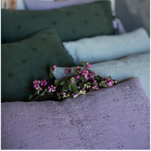 Ines French Lavender throw pillow by Bella Notte