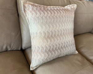 Taupe Missoni Home pillow made by Pandora's