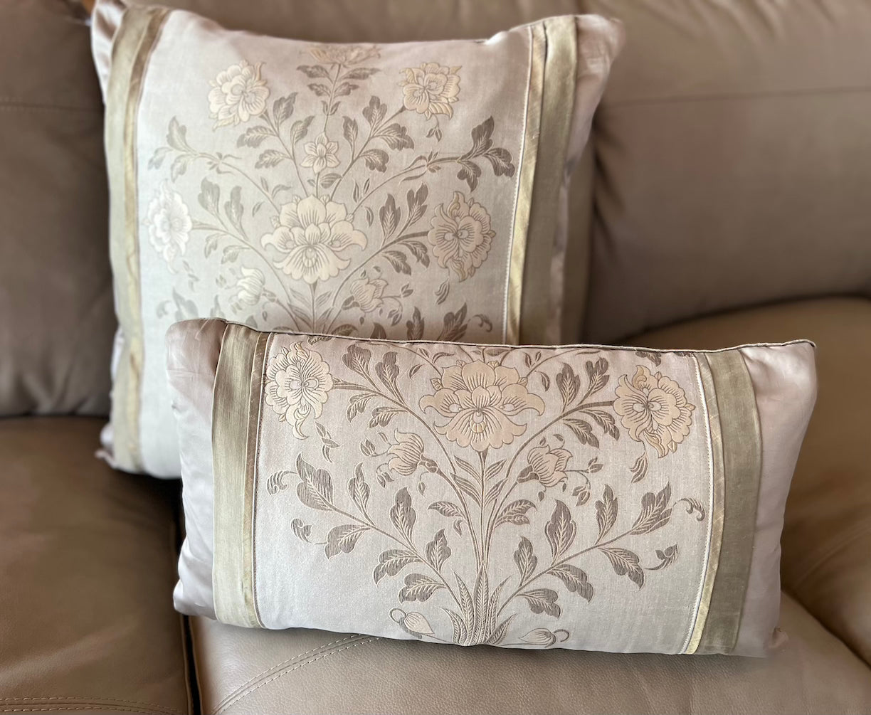Floral Brocade pillows by Pandora's