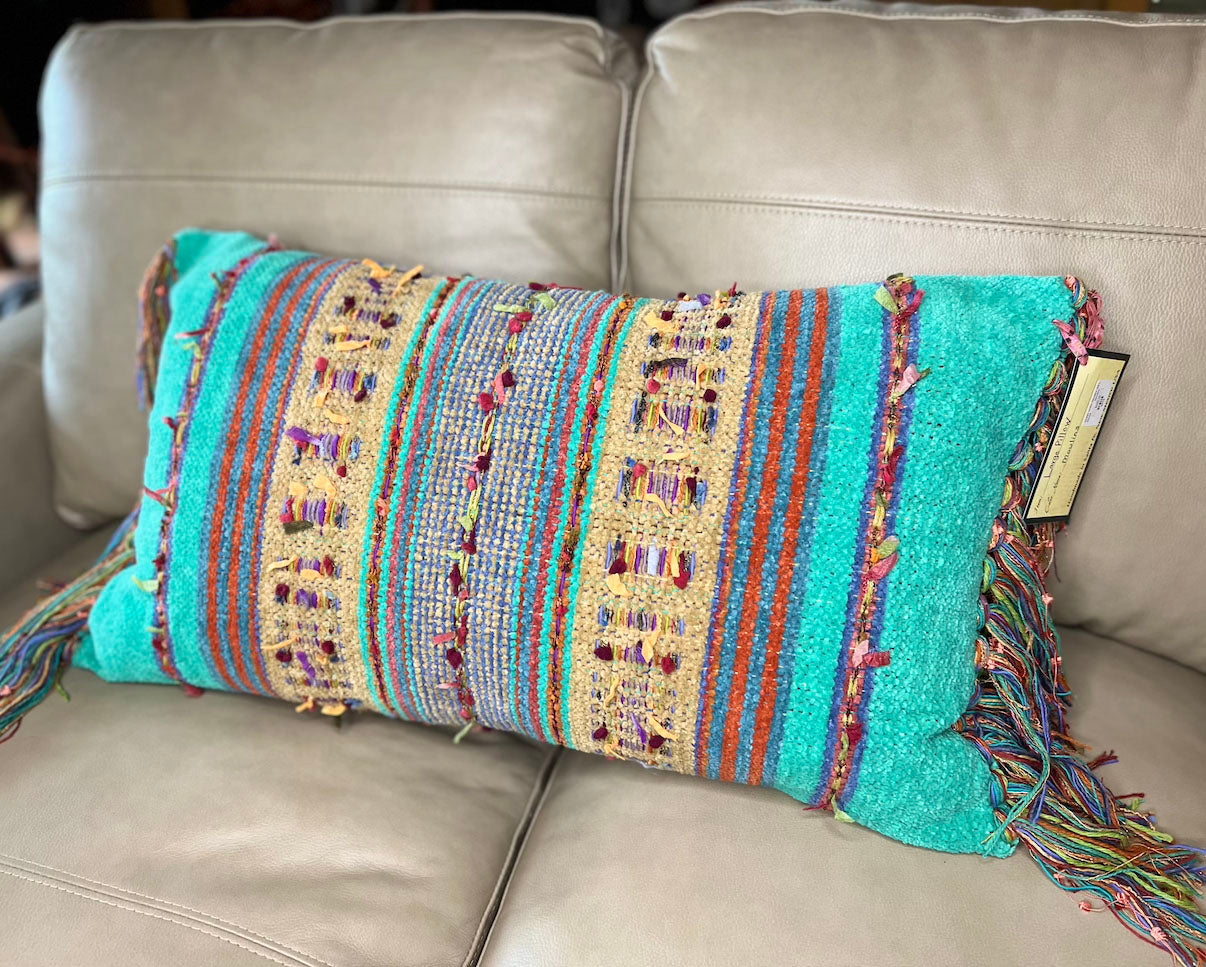 Gretel Underwood "Moulins" pillow handmade in Santa Fe, NM