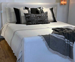 The Moroccan Stripe Coverlet by Libeco