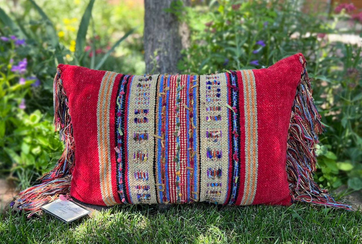 Gretel Underwood "Tarifa" & "Olivia" pillows handmade in Santa Fe, NM