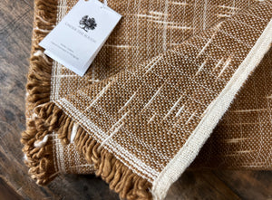 Poyvi Liso Rust blankets handmade in Paraguay