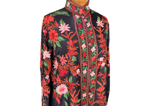 Handmade silk jacket from Kashmir K-4