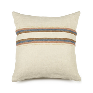 Harlan Stripe linen pillow covers by Libeco
