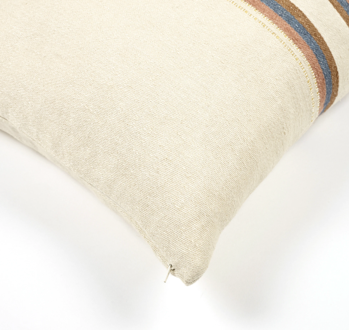 Harlan Stripe linen pillow covers by Libeco