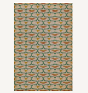 Vinyl Floorcloth Mat Vintage Austen by Spicher & Company