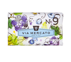 Grape, Black Currant & Musk soap bar by Via Mercato