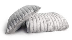 Channel grey quilted coverlet by Kevin O'Brien