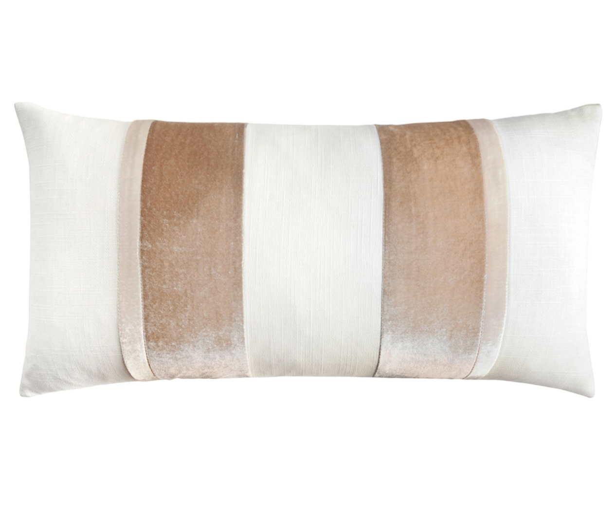 Kevin O'Brien Stripe Oblong Latte Pillows