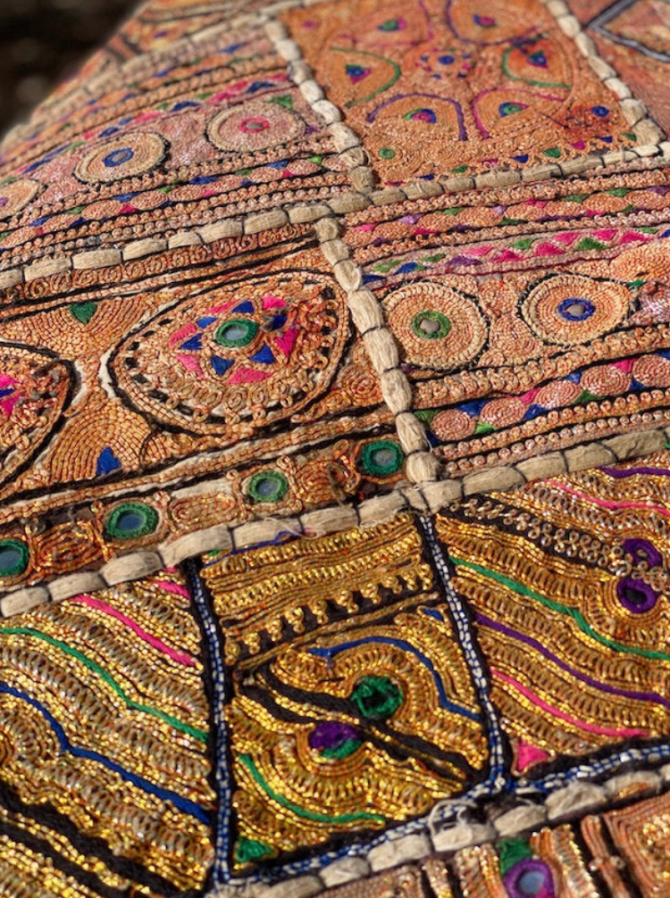 Antique wedding sari runner/textile