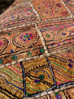 Antique wedding sari runner/textile