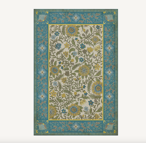 Vinyl Floorcloth Mat Vintage Indian Quilt by Spicher & Company