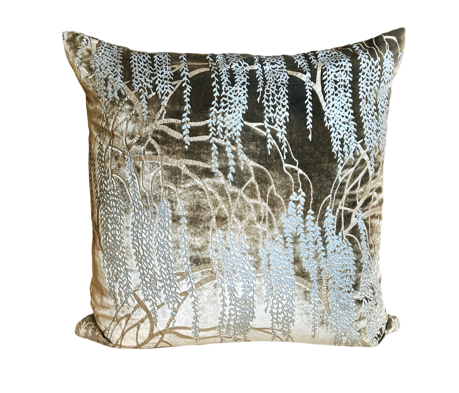 Kevin O'Brien "Willow Copper Ivy" pillow