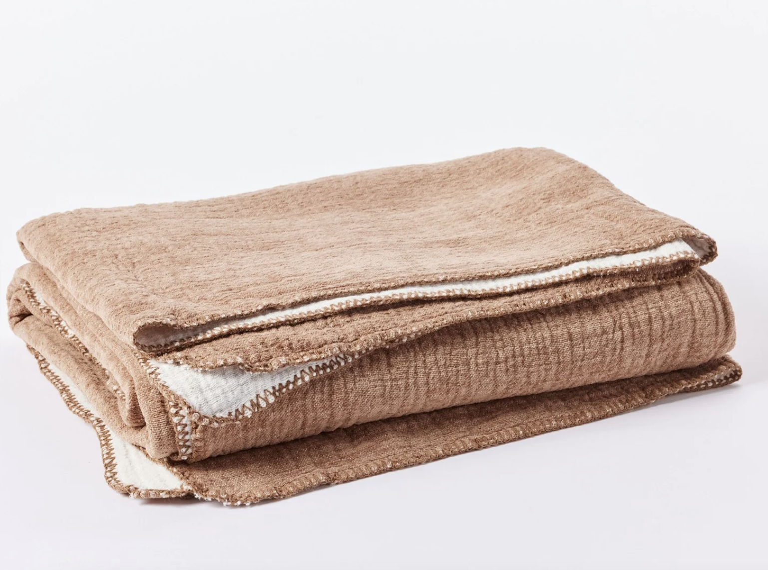 Cozy Cotton Sienna blanket by Coyuchi
