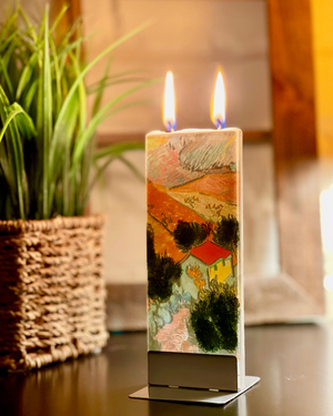 Flat candles from Lithuania
