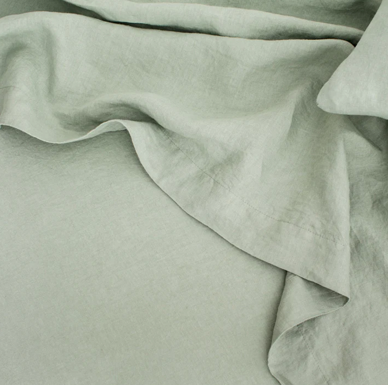 Sage linen sheet set by Cultiver