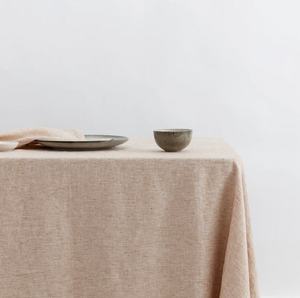 Linen Cinnamon tablecloth by Cultiver