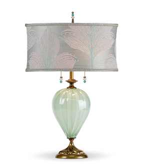 Kinzig Design "Emilia Sea Foam" table lamp (IN STOCK)