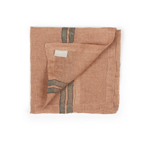 Mojave Stripe linen napkins by Libeco
