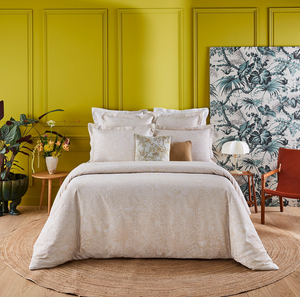 Faune organic cotton duvet cover & shams by Yves Delorme