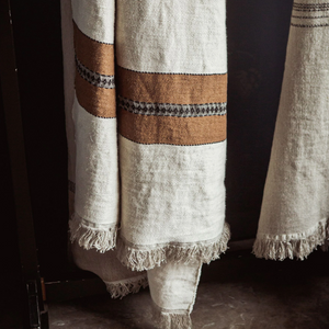 Etienne linen throw by Libeco