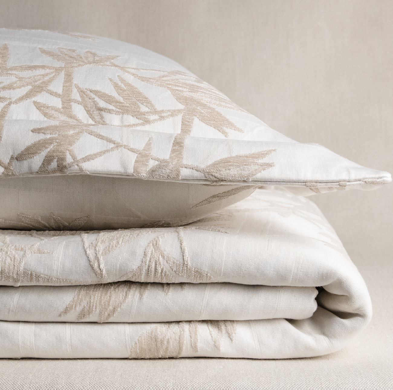 Bamboo Taupe Coverlet by Kevin O'Brien