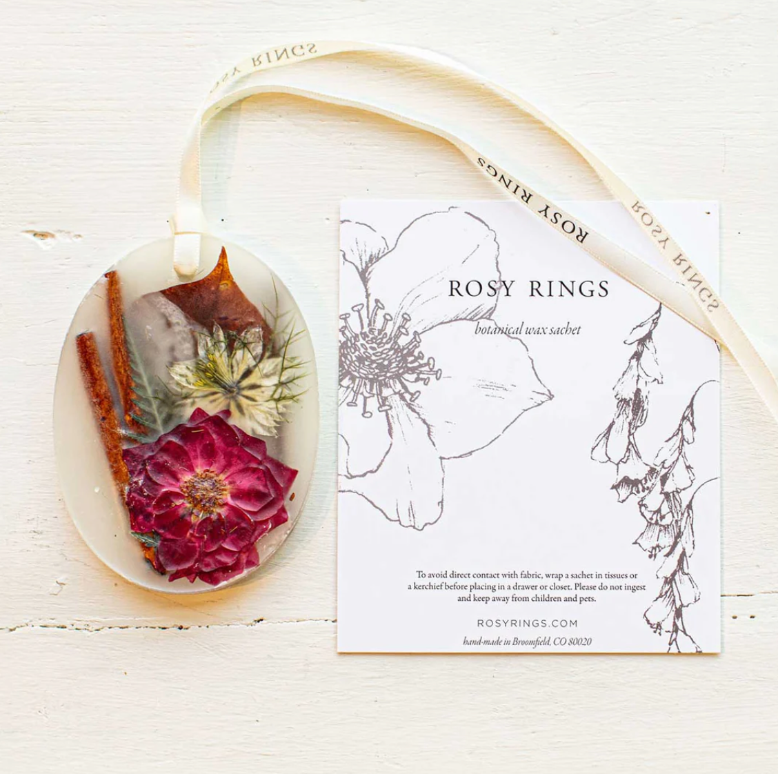 Spicy Apple petite botanical sachet by Rosy Rings