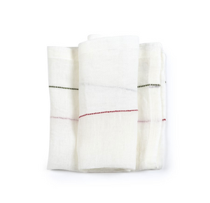 Evergreen Multi Stripe linen napkins by Libeco