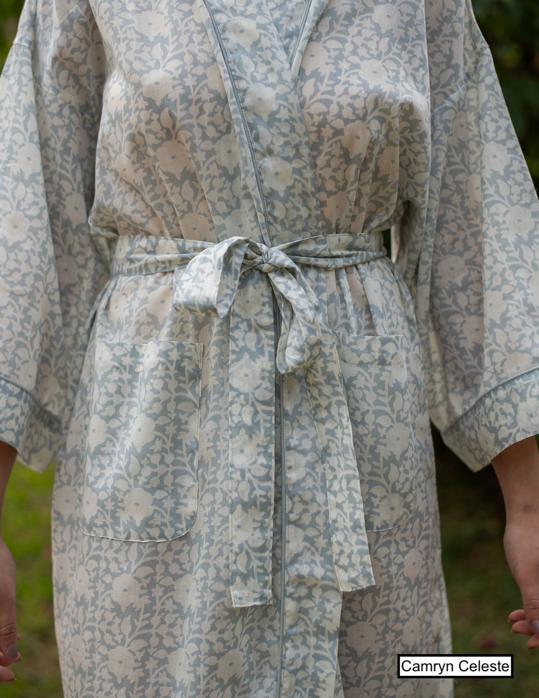 100% Organdy lightweight cotton robes by Handprint