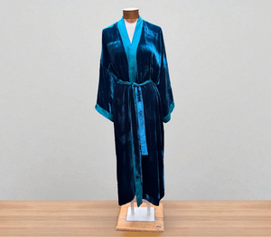 blue satin tube dress BON VIVANT ROBE {BLUE DEPTHS}  SLEEPING WITH JACQUES