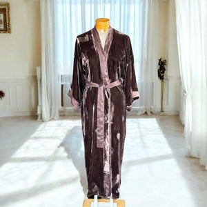 Reversible silk/velvet robes handmade in Vietnam