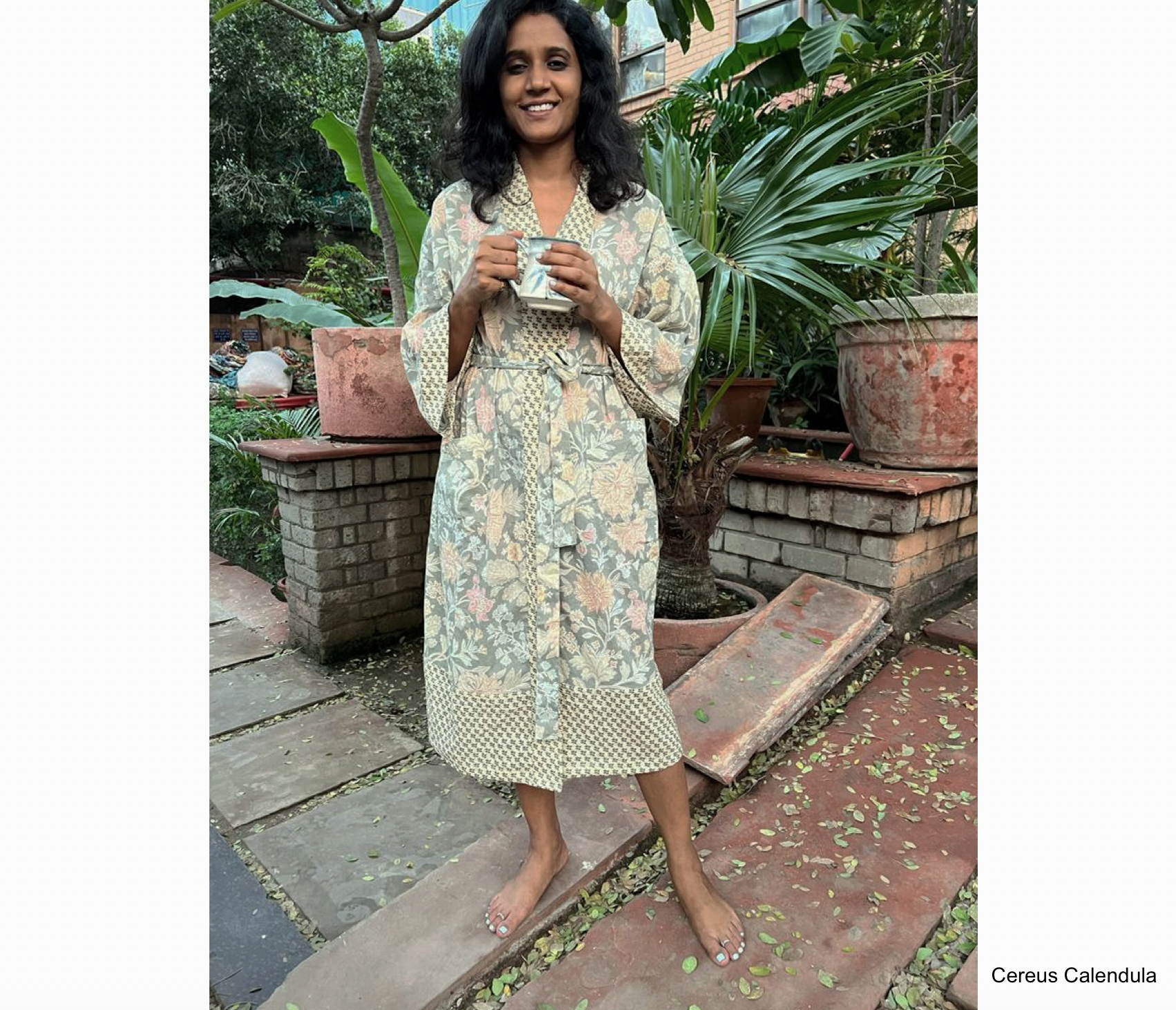 100% Organdy lightweight cotton robes by Handprint