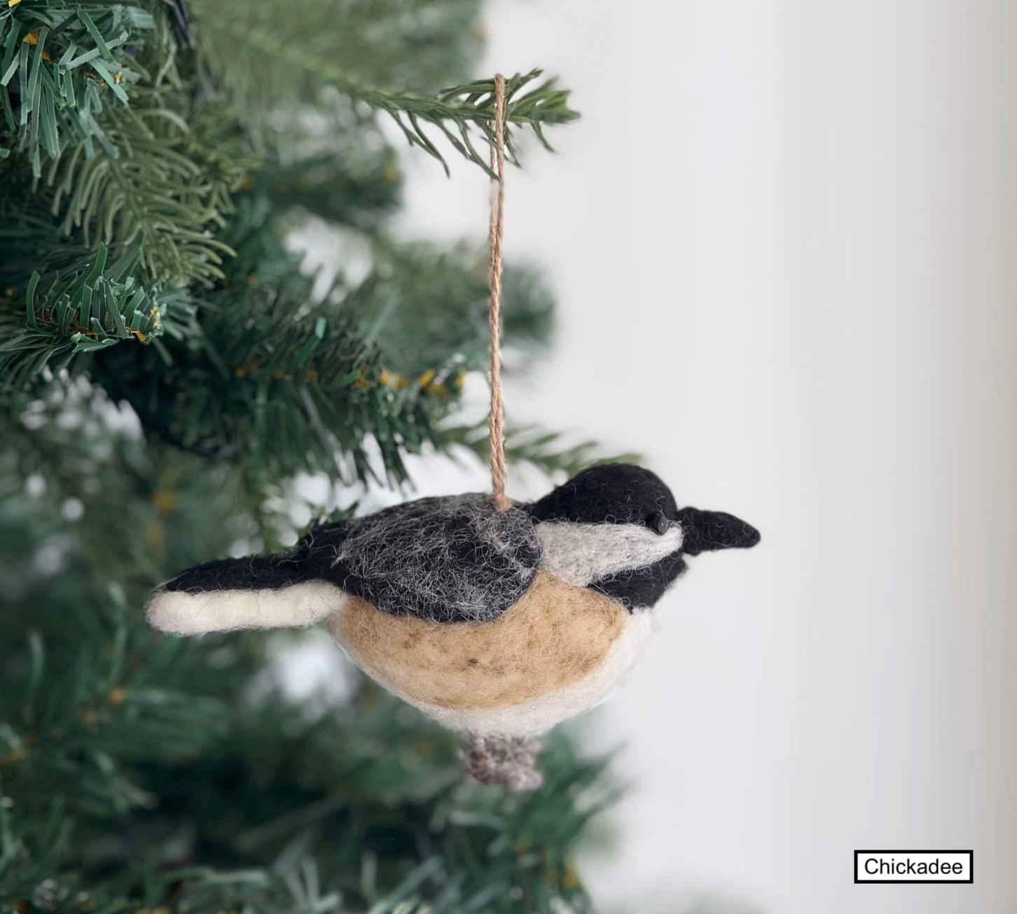 Felted Wool Bird Ornament
