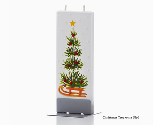 Christmas flat candles from Lithuania