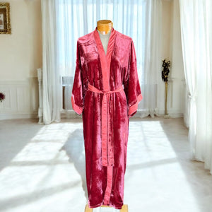 Reversible silk/velvet robes handmade in Vietnam