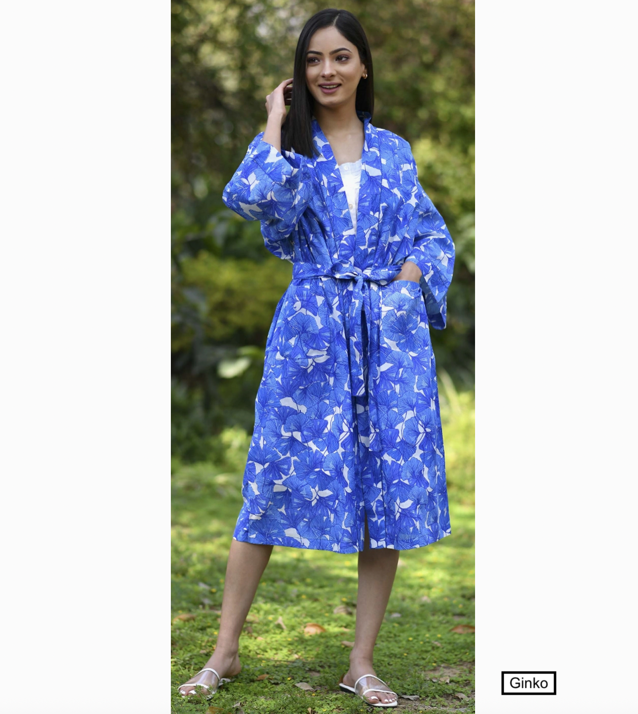 100% Organdy lightweight cotton robes by Handprint