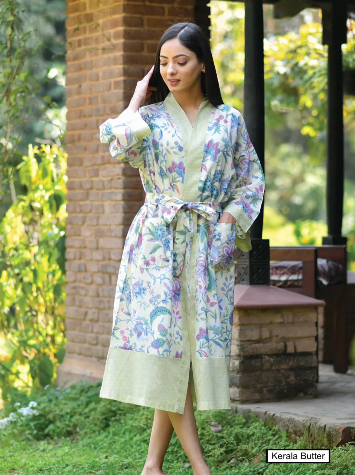 100% Organdy lightweight cotton robes by Handprint
