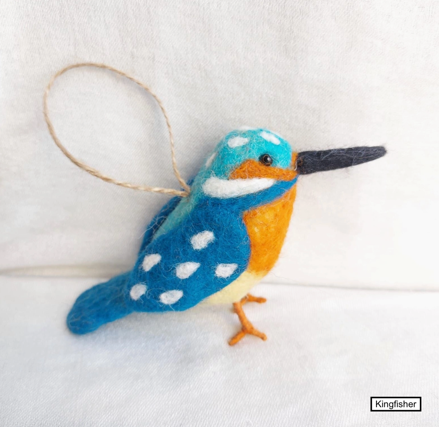 Felted Wool Bird Ornament