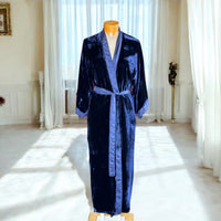 Reversible silk/velvet robes handmade in Vietnam