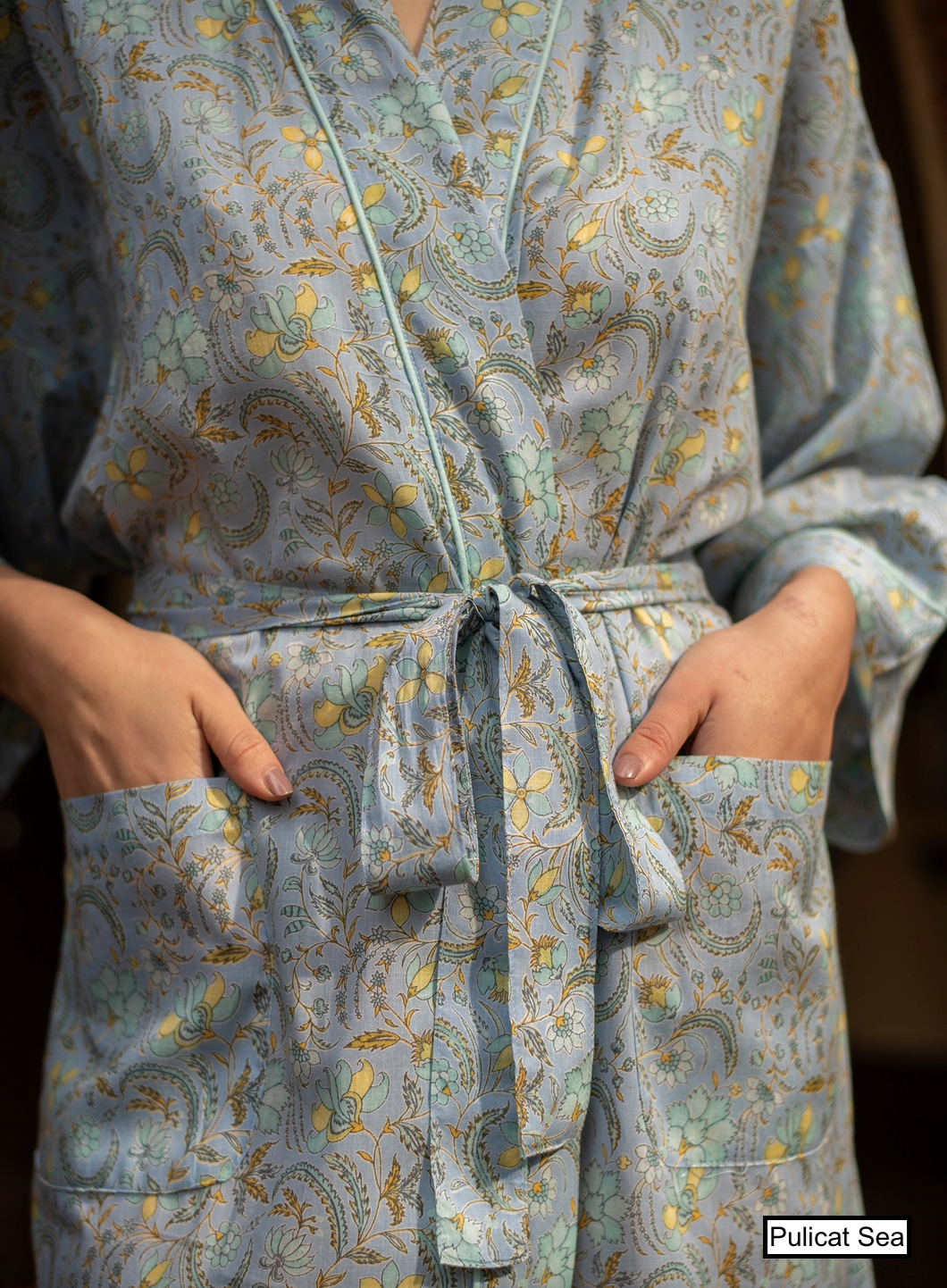 100% Organdy lightweight cotton robes by Handprint