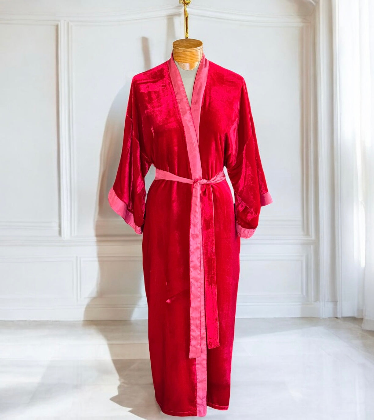 Reversible silk/velvet robes handmade in Vietnam