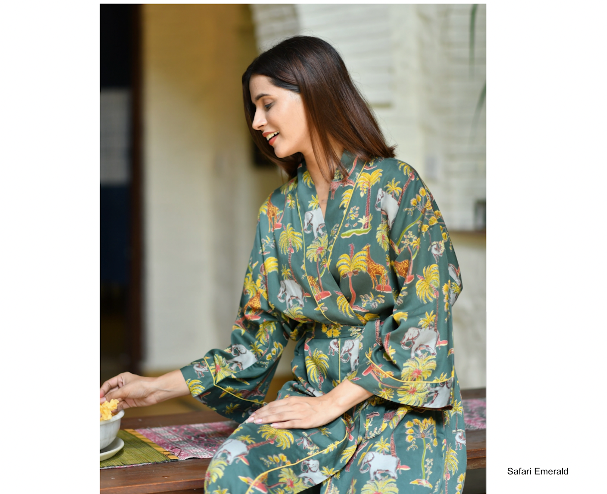 100% Organdy lightweight cotton robes by Handprint