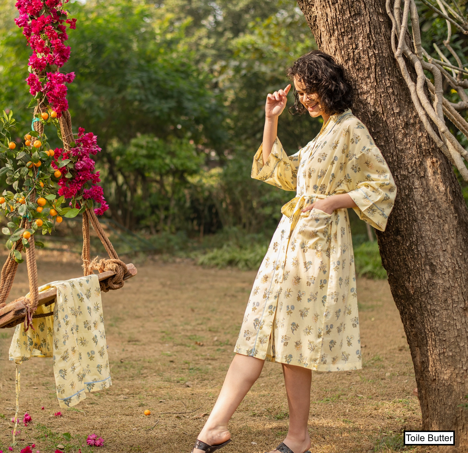 100% Organdy lightweight cotton robes by Handprint