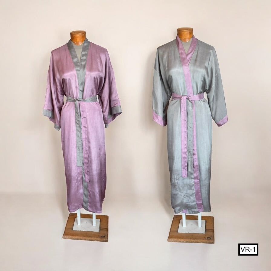 vietnamese silk dressing gown Minimalist modern silk Vietnamese dress AS-122 AO DAI MYAN