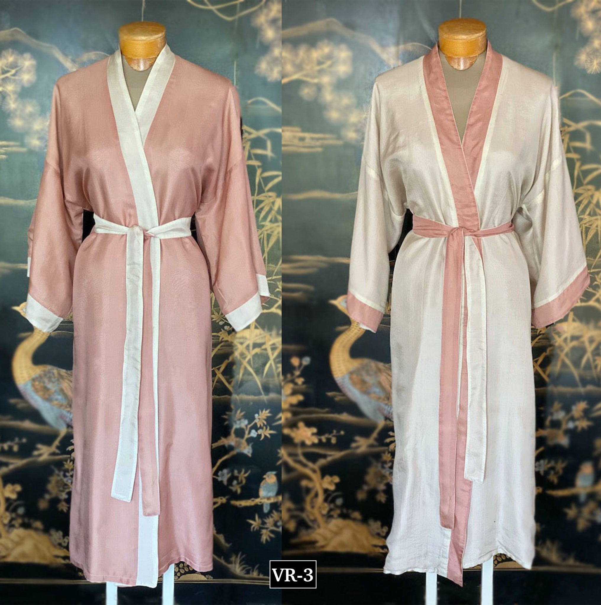 Reversible silk robes handmade in Vietnam