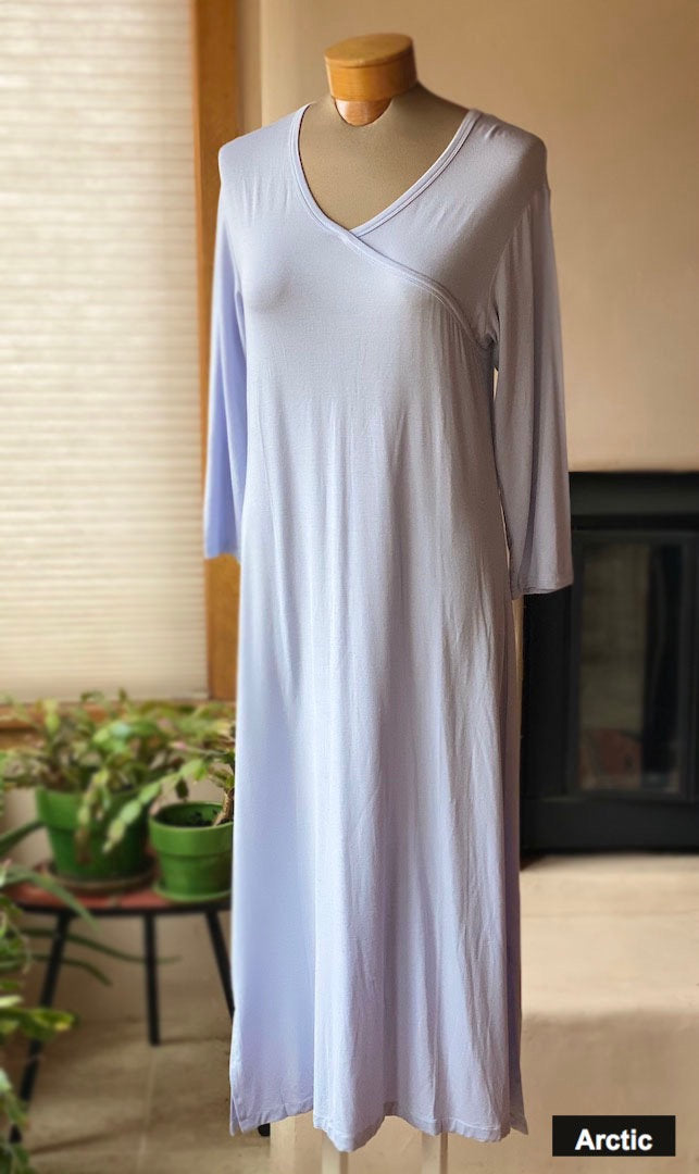 Yala bamboo soft night gowns. Color: arctic.
