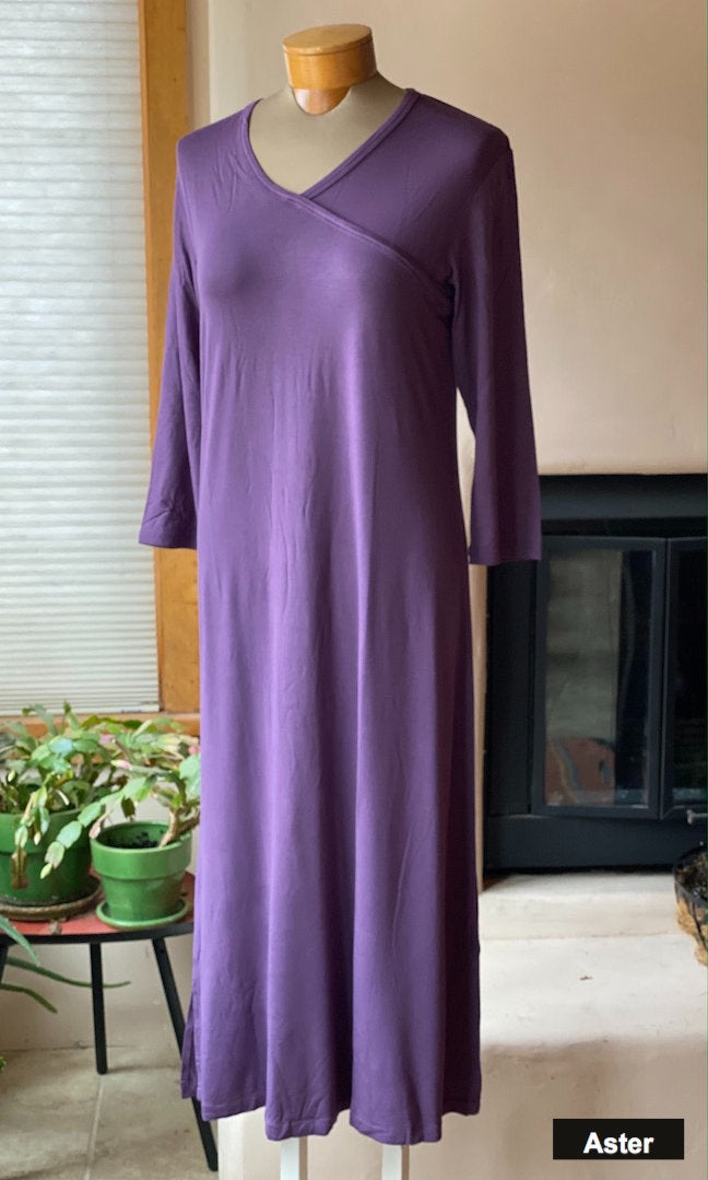 Yala bamboo soft night gowns. Color: aster.