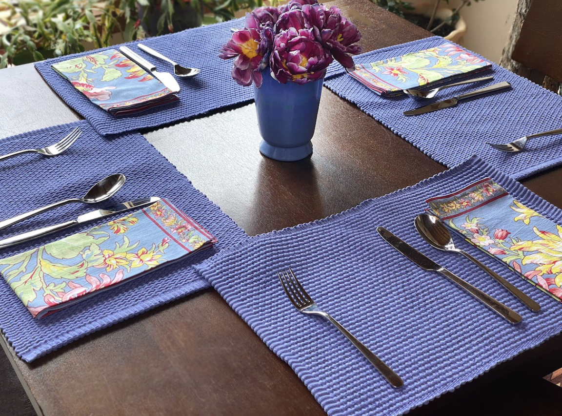 Woven placemats set of 6