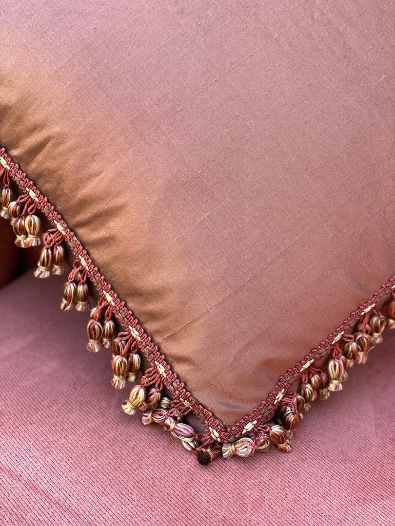 Custom Thai silk pillows (2 colors)